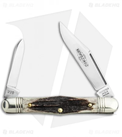 GEC Northfield UN-X-LD Cutlery Conductor 3.25" Pocket Knife Sambar Stag