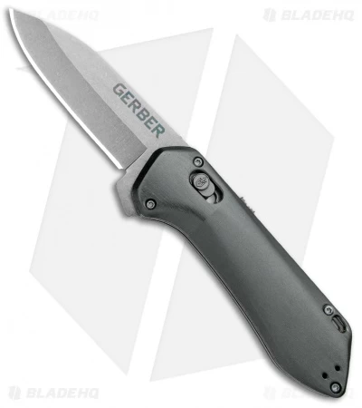 Gerber Highbrow Compact A/O Spring Assisted Knife Gray (2.8" Stonewash)