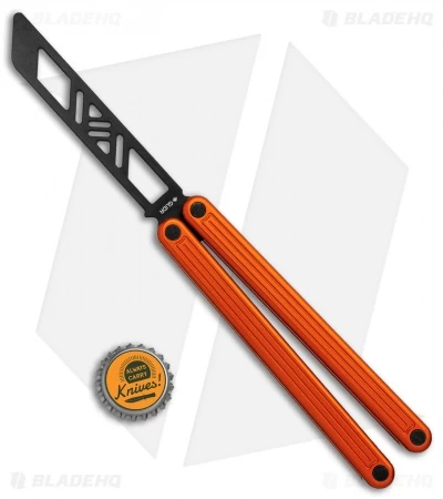 Glidr Arctic Series Butterfly Trainer Knife Desert Orange (4.25" Black) - Image 5
