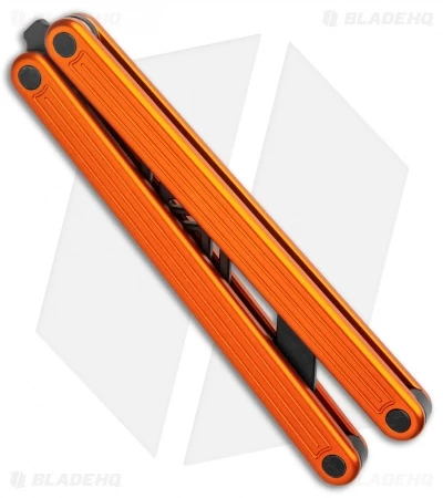 Glidr Arctic Series Butterfly Trainer Knife Desert Orange (4.25" Black) - Image 2