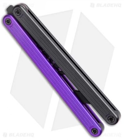 Glidr Arctic Series Butterfly Trainer Knife Purple Rain (4.25" Black) - Image 3