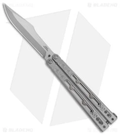Heed Industries SeaKnight Balisong Butterfly Knife Satin Ti (4.6" Two-Tone)