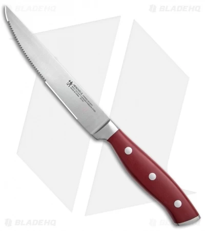 Henckels Forged Accent 4-Piece Steak Knife Set Red Polymer - Image 2