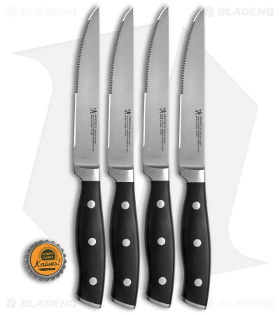 Henckels Forged Accent 4-Piece Steak Knife Set Black Polymer - Image 5