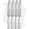 Henckels Forged Accent 4-Piece Steak Knife Set White Polymer