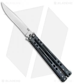 Hom Design PVD Specter Titanium Balisong Butterfly Knife (4.4" Satin)