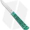 Hom Design Chimera Premium Balisong Knife Green Ti/CF (4.75 Satin)