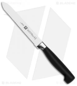 Zwilling Four Star 5" Serrated Utility Kitchen Knife