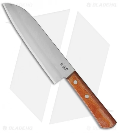Kanetsune Santoku Kitchen Knife Plywood (6.5" San Mai) KC350
