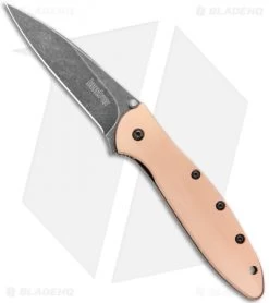 Kershaw Leek Assisted Opening Knife Copper (3" Black SW) 1660CUBW