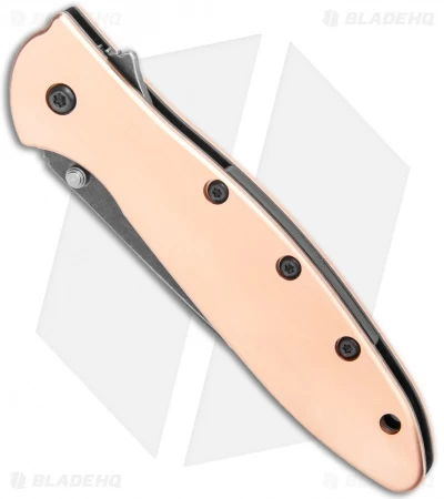 Kershaw Leek Assisted Opening Knife Copper (3" Black SW) 1660CUBW - Image 2