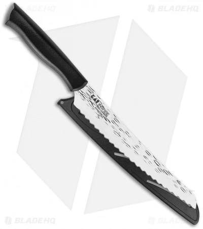 KAI Inspire 9" Hammered Bread Kitchen Knife Black - Image 2