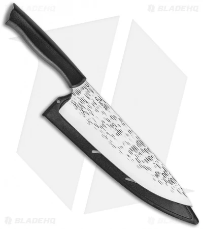 KAI Inspire 8" Hammered Chef's Kitchen Knife Black - Image 2