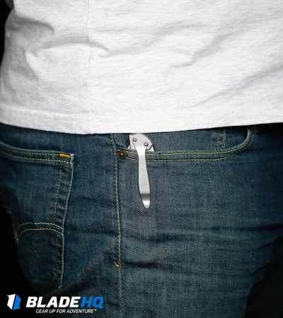 Santa Fe Stoneworks Customized Kershaw Leek A/O Knife Bronze/Pearl (3" Damascus) - Image 5