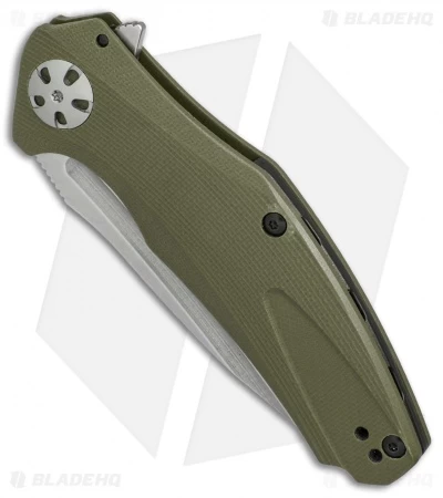 Kershaw Natrix A/O Sub-Frame Lock Knife OD Green G-10 (3.25" Stonewash) 7007OL - Image 3