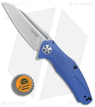 Kershaw Natrix A/O Sub-Frame Lock Knife Blue G-10 (3.25" Stonewash) 7007BLU - Image 4