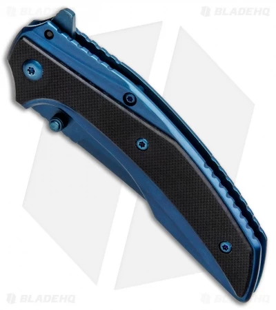 Kershaw Outright A/O Frame Lock Knife Blue/Black G-10 (3" Blue) 8320 - Image 2