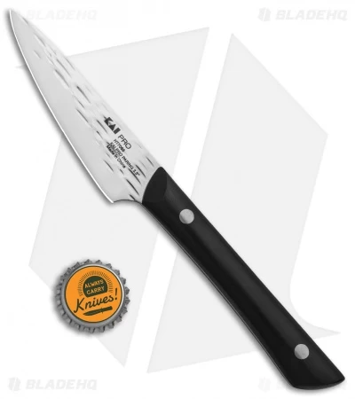 KAI PRO Paring Kitchen Knife (3.5" Hammered) HT7068 - Image 3