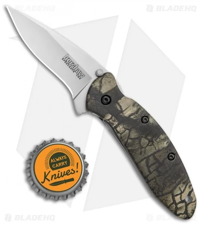Kershaw Scallion Flipper Knife Tree Camo Aluminum (2.25" Satin) 1620C - Image 4