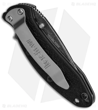 Kershaw Scallion Assisted Opening Knife Black (2.25" Blackwash) - Image 3