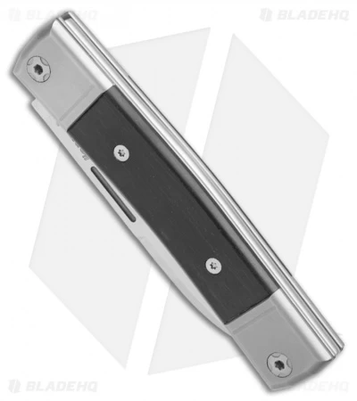 LionSteel BestMan 2 Drop Point Traditional Slip Joint Knife Ebony Wood - Image 2