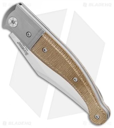 LionSteel Gitano Traditional Slip Joint Knife Green Micarta/TI (3.25" Satin) - Image 2