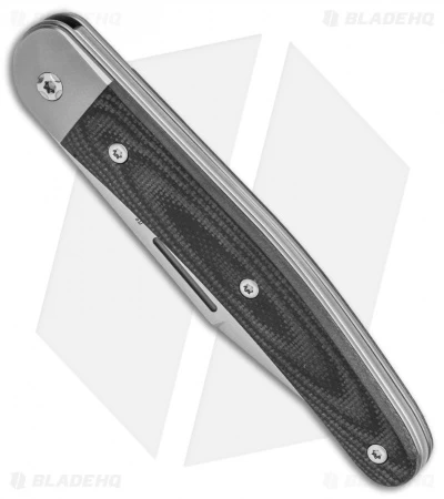 LionSteel Jack Slip Joint Knife One Function Black G-10 (3" Satin M390) - Image 2