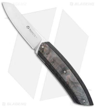 Maserin AM5 Liner Lock Knife Green Maple Carbon Fiber (3.25 Satin) 375RV