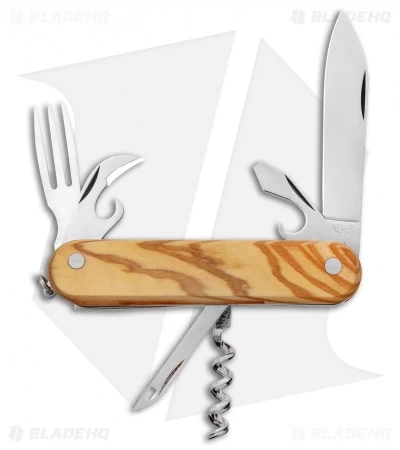 Mercury 7-in-1 Multi-Purpose Penknife Olive Wood (3" Polish) 913-6LC