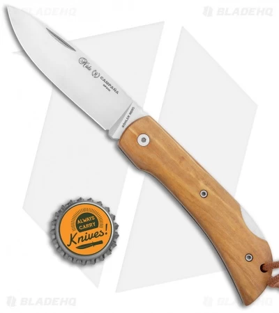 Nieto Campana Pocket Lockback Knife Olive Wood (3.25" Satin) - Image 4