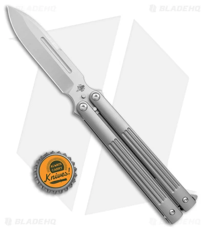 Prometheus SPD Invictus-Balisong Titanium (3.75" Bead Blast/Satin) - Image 4