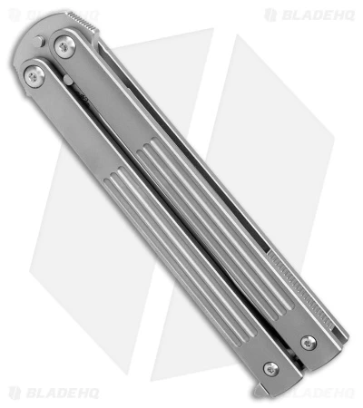 Prometheus SPD Invictus-Balisong Titanium (3.75" Bead Blast/Satin) - Image 2