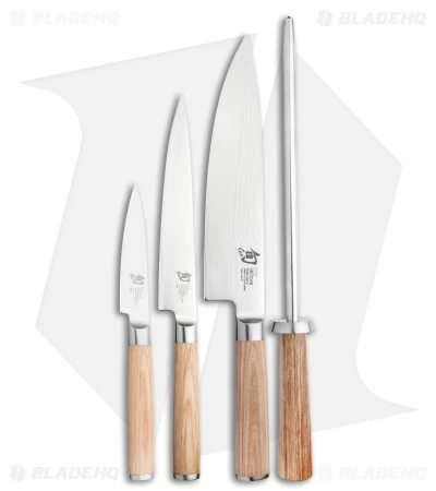 Shun Classic Blonde 5-Piece Starter Block Set Pakkawood