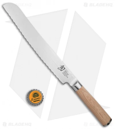 Shun Classic Blonde 9" Bread Kitchen Knife Pakkawood - Image 4