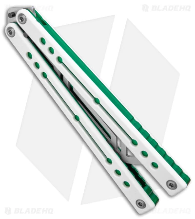 Squid Industries Nautilus Butterfly Balisong Trainer V2 Winter Green(4.5" Satin) - Image 3