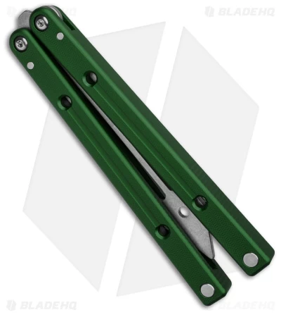 Squid Industries Squidtrainer V4 Butterfly Balisong Trainer Green (4.5" SW) - Image 3