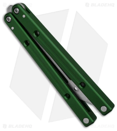 Squid Industries Squidtrainer V4 Butterfly Balisong Trainer Green (4.5" SW) - Image 2