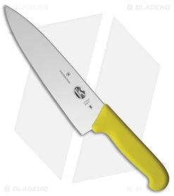 Victorinox Cutlery 8" Chef's Kitchen Knife Yellow Fibrox VN5206820
