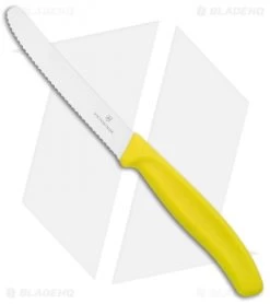 Victorinox Swiss Army Paring Knife Yellow (4" Satin Full Serr)