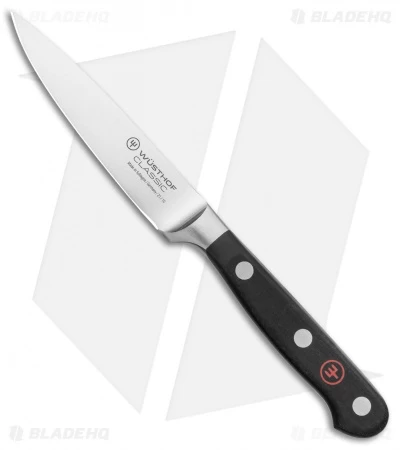 Wusthof Classic 4" Paring Kitchen Knife Black Polymer