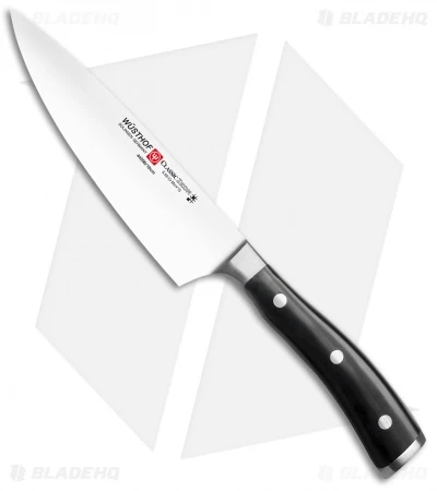 Wusthof Classic Ikon 6" Small Chef's/Cook's Kitchen Knife Black Polymer