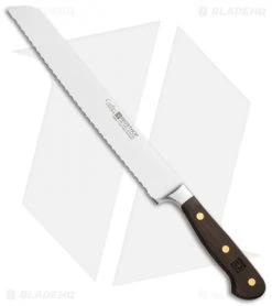 Wusthof Crafter Double-Serrated Bread Knife Oak Wood (9" Satin Serrated)