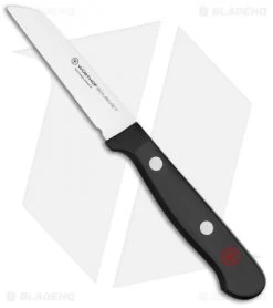 Wusthof Gourmet 3" Flat Cut Paring Kitchen Knife Black Polymer