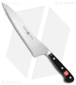 Wusthof Classic 8" Offset Deli Kitchen Knife Black Polymer