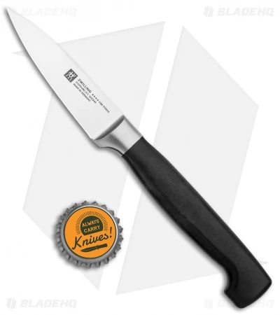 Zwilling Four Star 3" Paring Kitchen Knife Black Polymer - Image 4