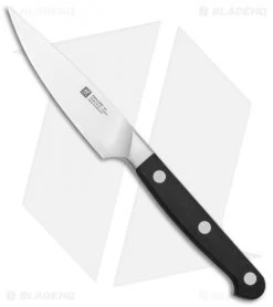 Zwilling Pro 4" Paring Kitchen Knife Black Three Pin