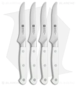 Zwilling Pro Le Blanc 4-Piece Steak Knife Set (4.4" Satin)