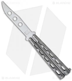 Bear & Son 114TR Butterfly Knife Trainer Silver Vein (4" Dull Blade)