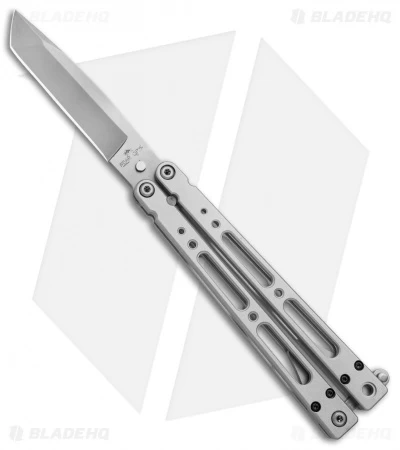 Bear OPS Bear Song IV Tanto Butterfly Knife Aluminum (3.75" Bead Blast)