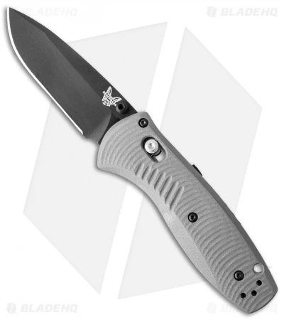 Benchmade Mini Barrage AXIS-Assist Knife Gray G-10 (2.91" Black) 585BK-2